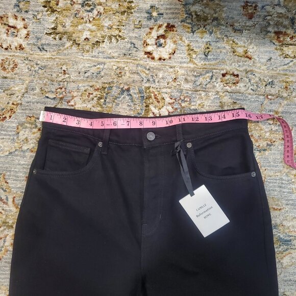 NWT Reformation X Camille Rowe Black Jeans, Size 29 - Picture 6 of 12